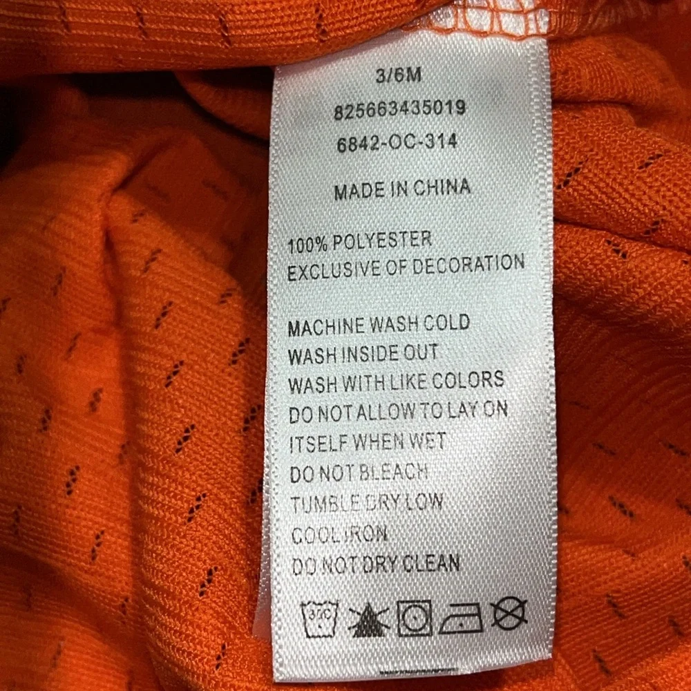 Nike OSU Cowboys Infant NCAA College Football Jersey Bodysuit 3/6‎ Months New
